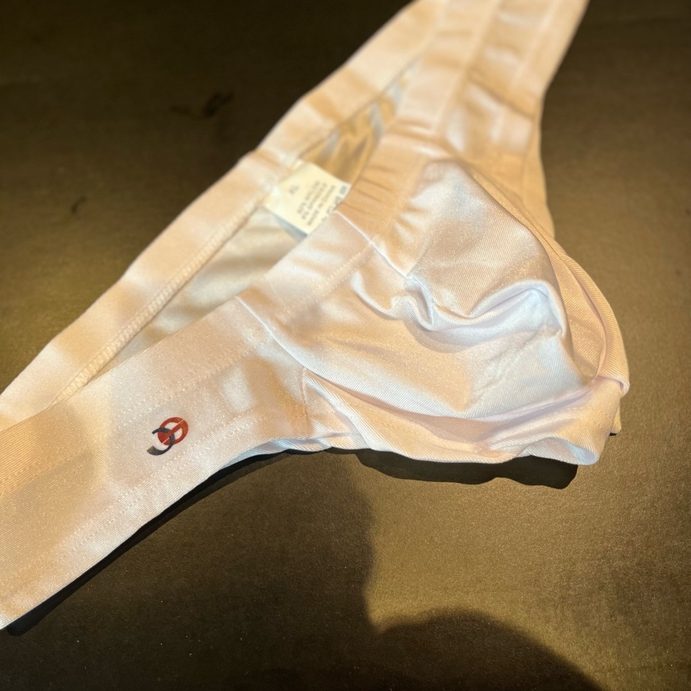 Mens skimpy briefs.  White